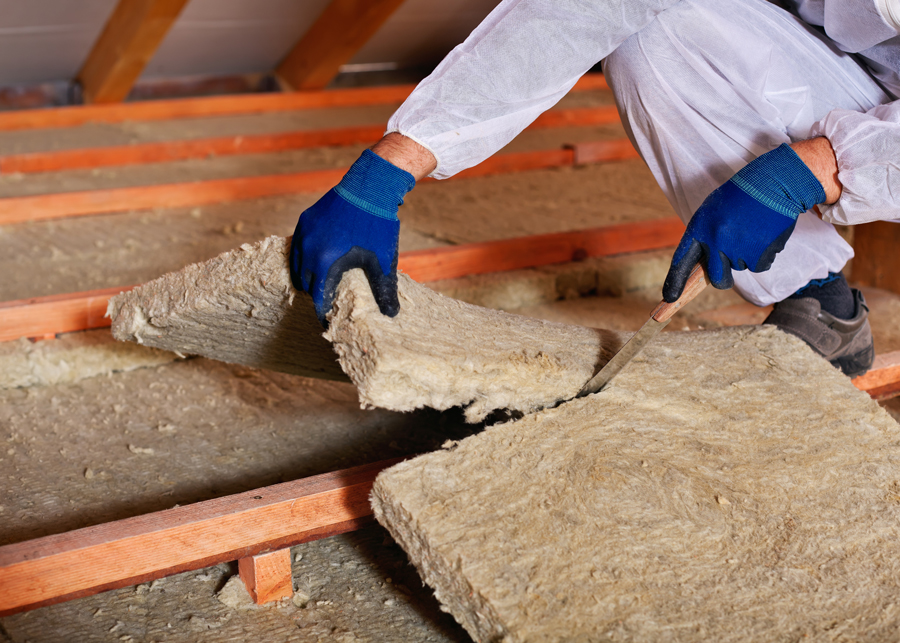 Rockwool batt insulation